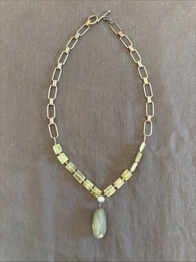 Sterling and stone necklace